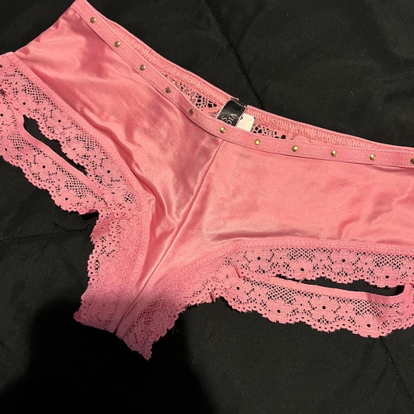 🔥VS Very Sexy Satin Lace Cut Out Cheeky Panty XS - Picture 8 of 11